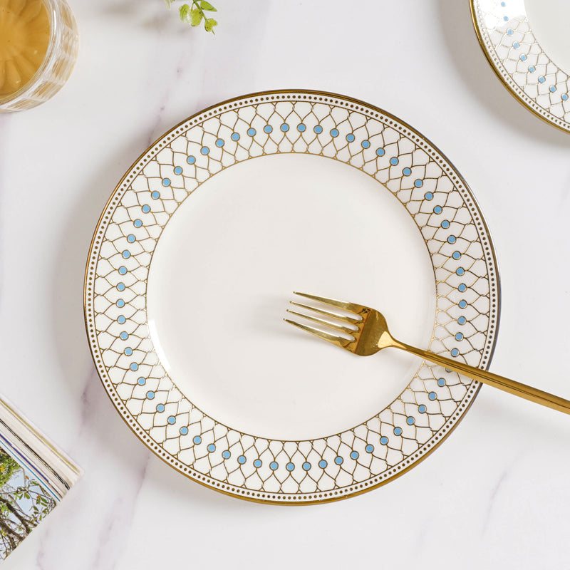 Aurelea Ceramic Dinner Plate - Serving plate, snack plate, ceramic dinner plates| Plates for dining table & home decor