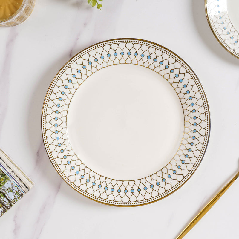 Aurelea Ceramic Dinner Plate - Serving plate, snack plate, ceramic dinner plates| Plates for dining table & home decor