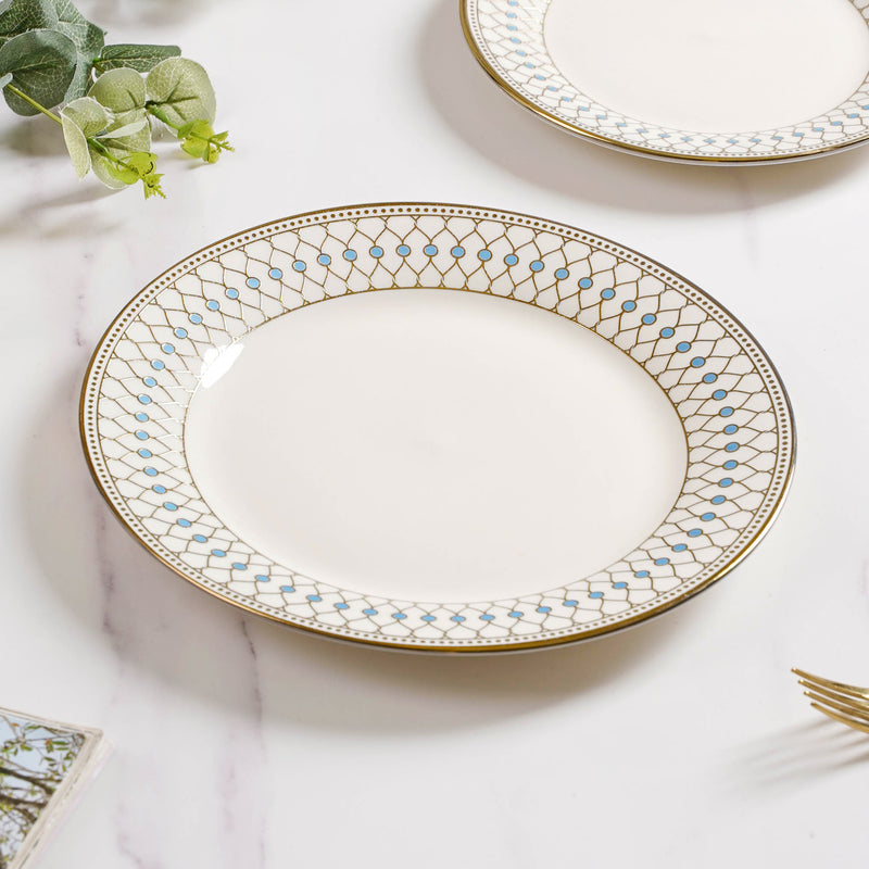 Aurelea Ceramic Dinner Plate - Serving plate, snack plate, ceramic dinner plates| Plates for dining table & home decor