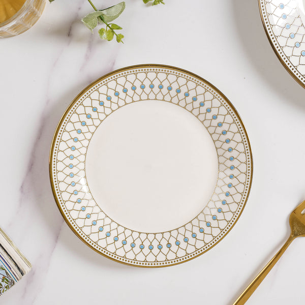 Aurelea Ceramic Snack Plate - Serving plate, snack plate, dessert plate | Plates for dining & home decor