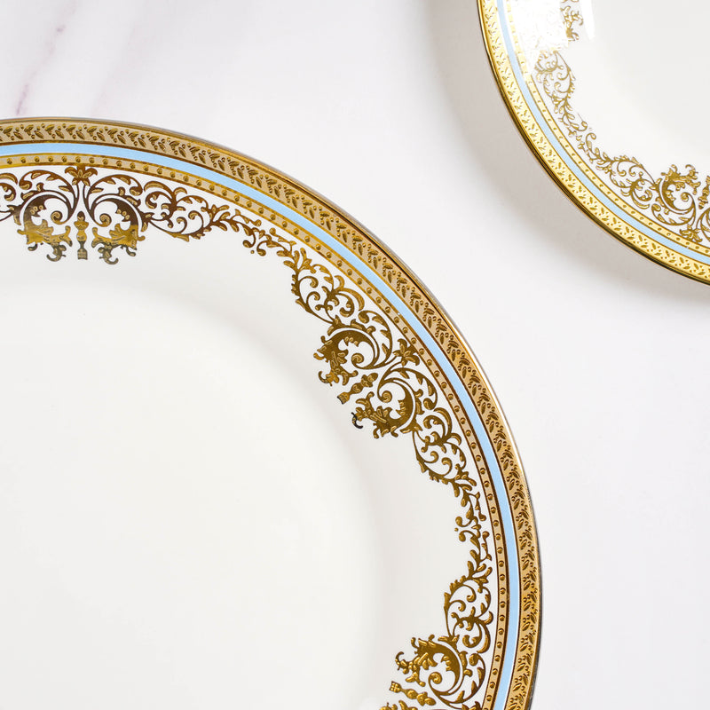 Aurelea Floral Salad Plate - Serving plate, snack plate, dessert plate | Plates for dining & home decor