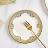 Aurelea Floral Salad Plate - Serving plate, snack plate, dessert plate | Plates for dining & home decor
