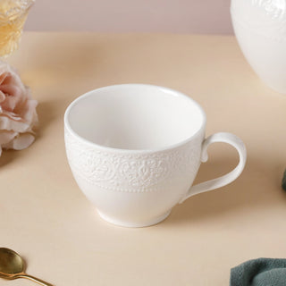 Serena White Truffle Floral Soup Cup 450 ml