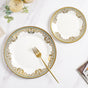 Aurelea Floral Dinner Plate - Serving plate, lunch plate, ceramic dinner plates| Plates for dining table & home decor