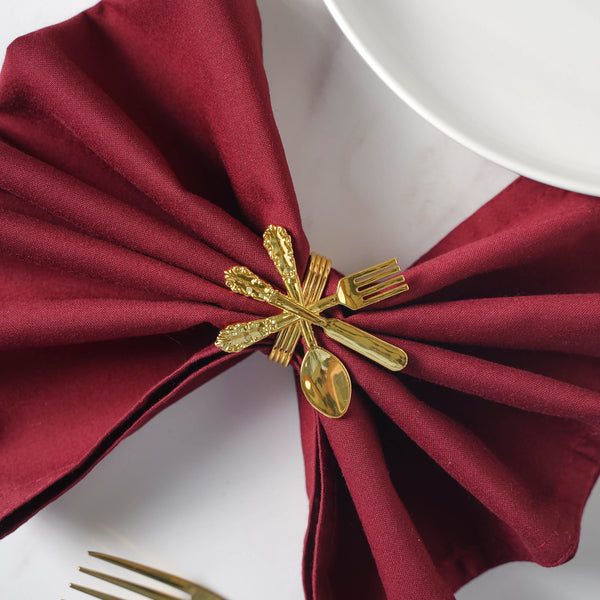 Gold Napkin Holder Ring Nestasia