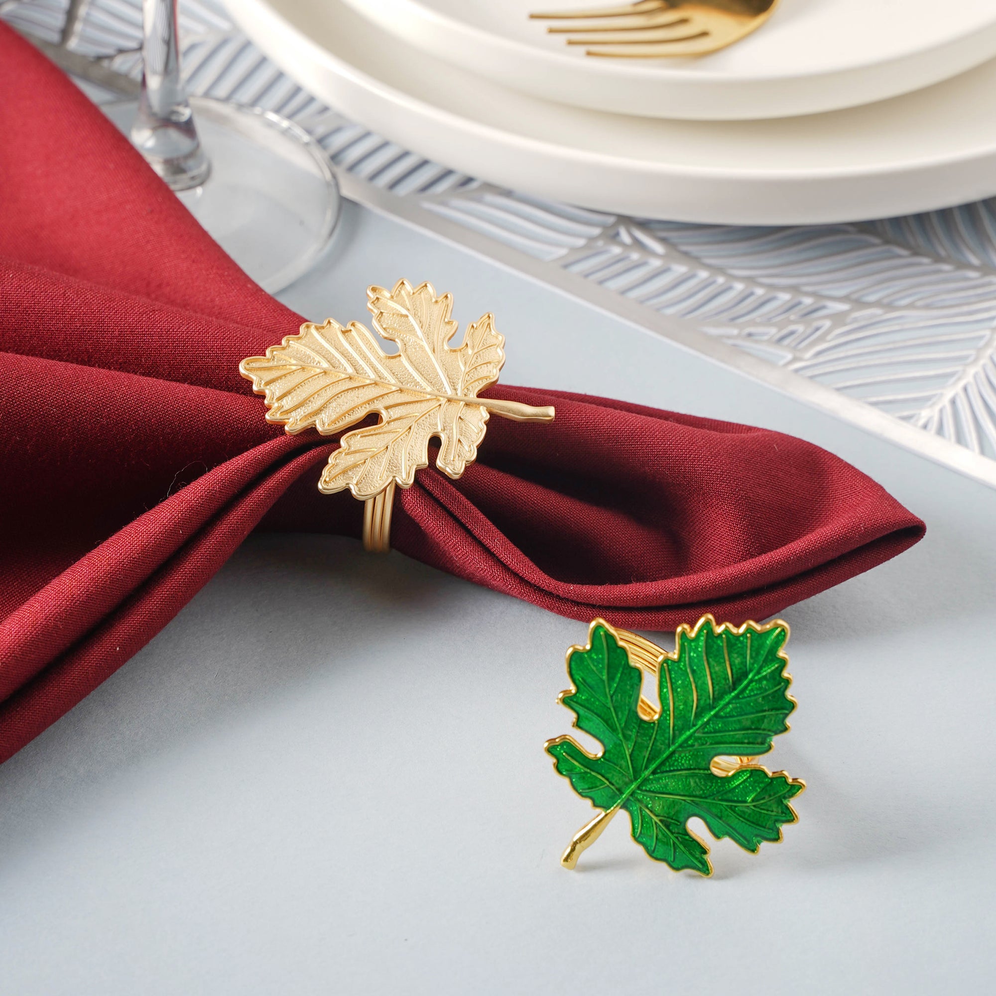 Maple Leaf Napkin Ring Online Premium Napkin Ring Nestasia