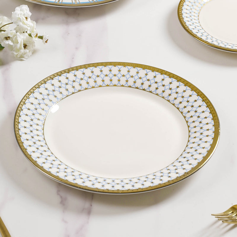 Aurelea Glam Dinner Plate - Serving plate, lunch plate, ceramic dinner plates| Plates for dining table & home decor