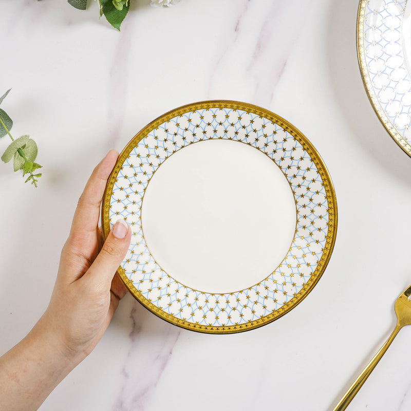 Aurelea Glam Snack Plate - Serving plate, snack plate, dessert plate | Plates for dining & home decor