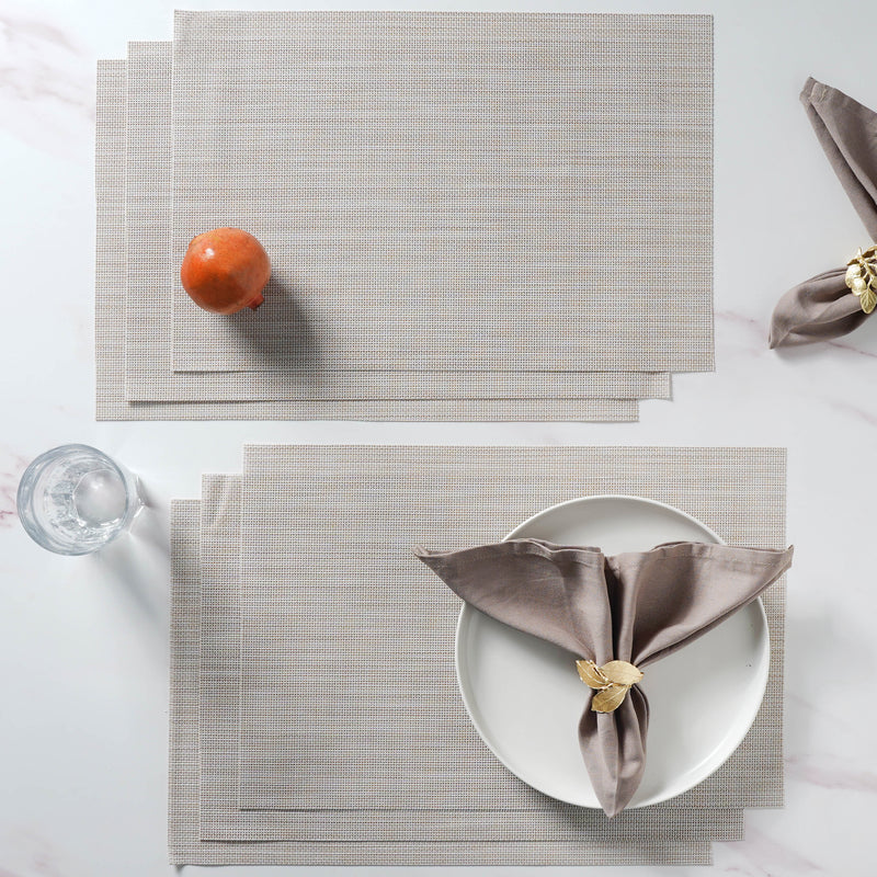 Beige PVC Table Mat Set of 6