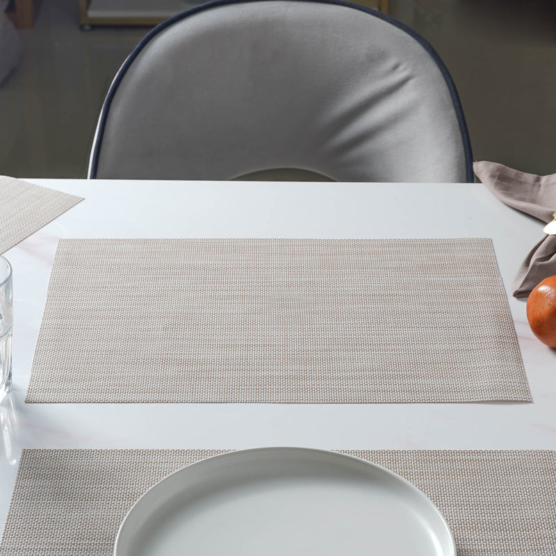 Beige PVC Table Mat Set of 6