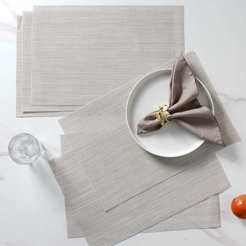 Beige PVC Table Mat Set of 6