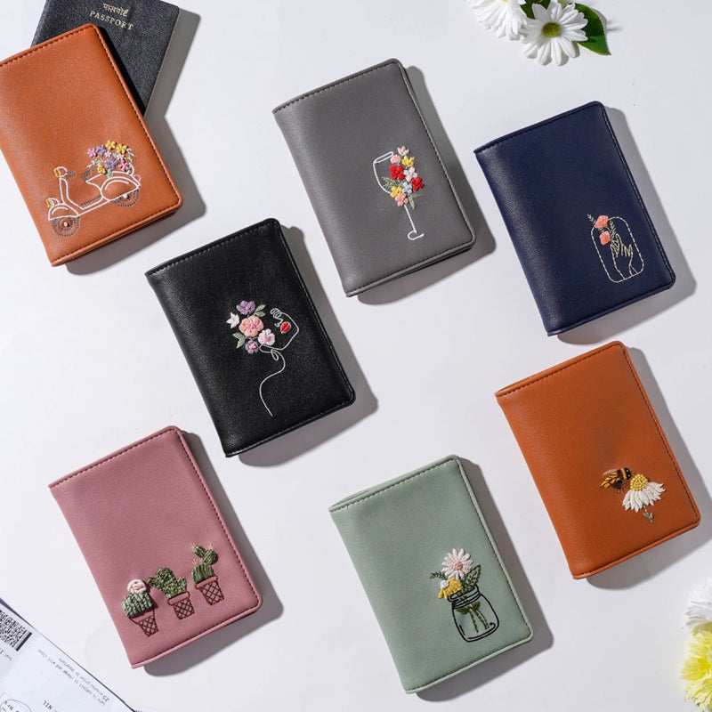 Cactus Two Fold Passport Cover Pink