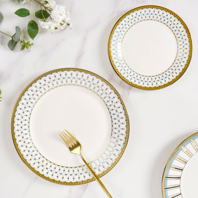Aurelea Glam Snack Plate - Serving plate, snack plate, dessert plate | Plates for dining & home decor