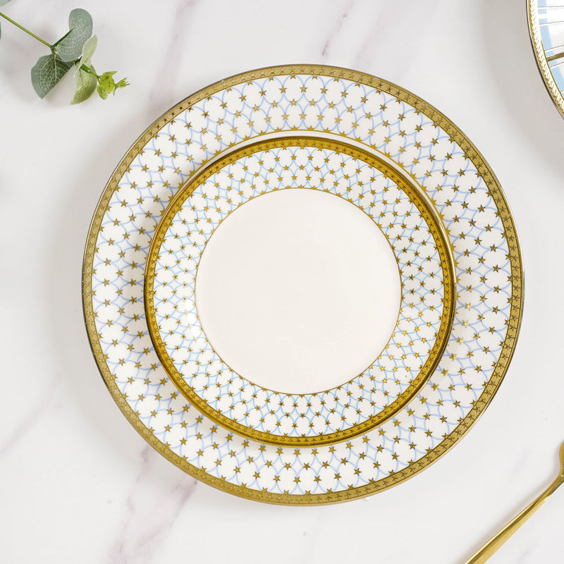 Aurelea Glam Snack Plate - Serving plate, snack plate, dessert plate | Plates for dining & home decor