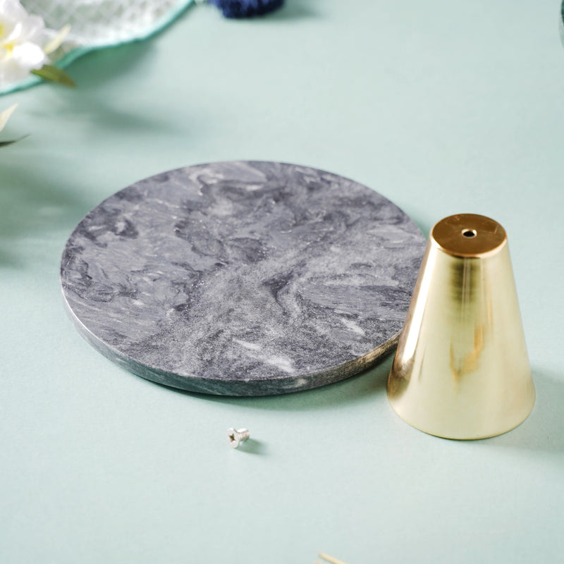 Grey Marble Cake Stand