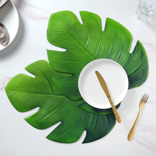 Vinyl Leaf Placemat Set of 2 | Nestasia