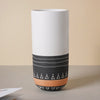 White Ethnic Vase - Flower vase for home decor, office and gifting | Home decoration items