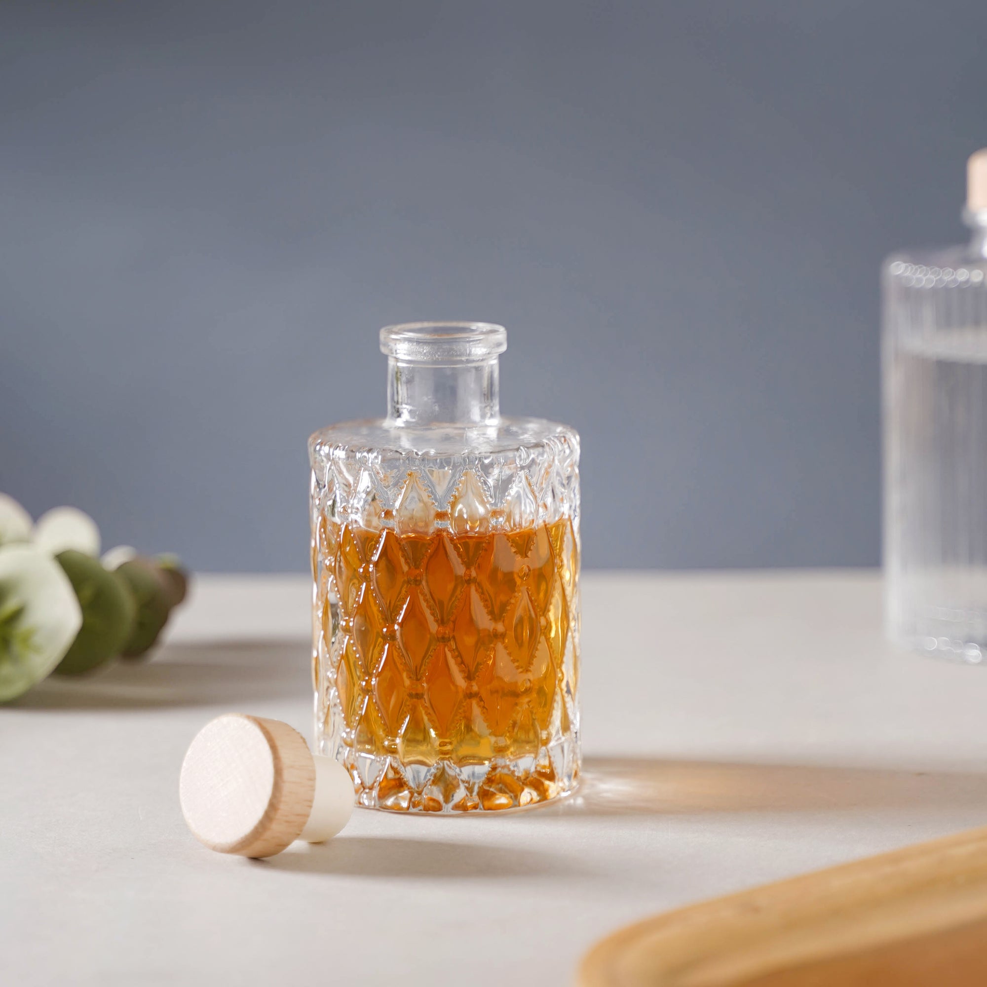 Diamond Textured Decanter with Cork Online Premium Water Bottle