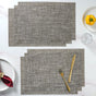 Beige-grey PVC Table Mat Set of 6