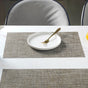 Beige-grey PVC Table Mat Set of 6