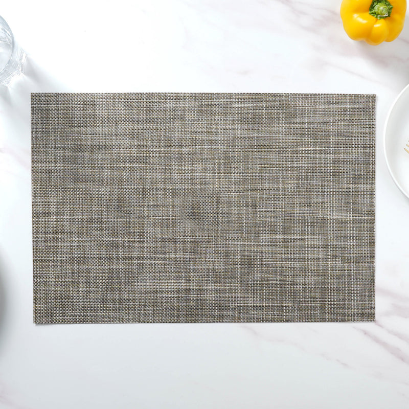 Beige-grey PVC Table Mat Set of 6