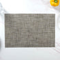 Beige-grey PVC Table Mat Set of 6