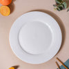 Classic White Dinner Plate 11.5 Inch - Serving plate, snack plate, ceramic dinner plates| Plates for dining table & home decor