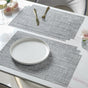 Grey PVC Table Mat Set of 6