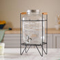 Glass Drink Dispenser With Stand - Water dispenser, juice dispenser | Glass dispenser for Dining table & Home decor