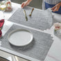 Grey PVC Table Mat Set of 6