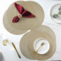 Round Gold Placemat Set of 6