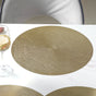 Round Gold Placemat Set of 6