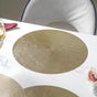 Round Gold Placemat Set of 6