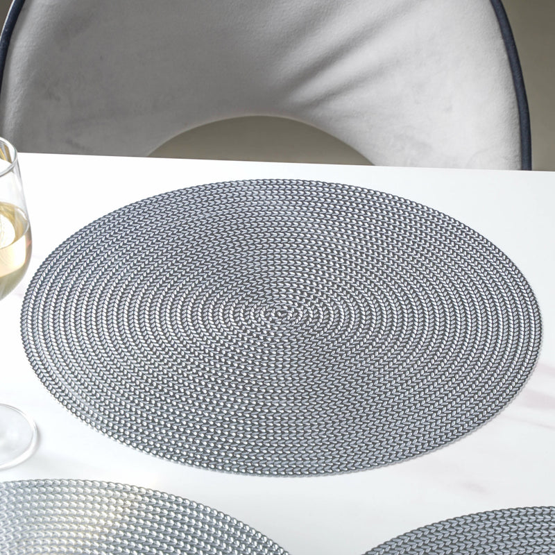 Round Silver Placemat Set of 6