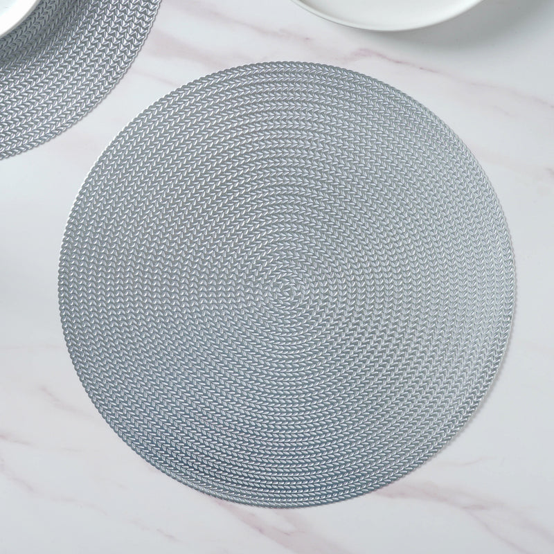 Round Silver Placemat Set of 6
