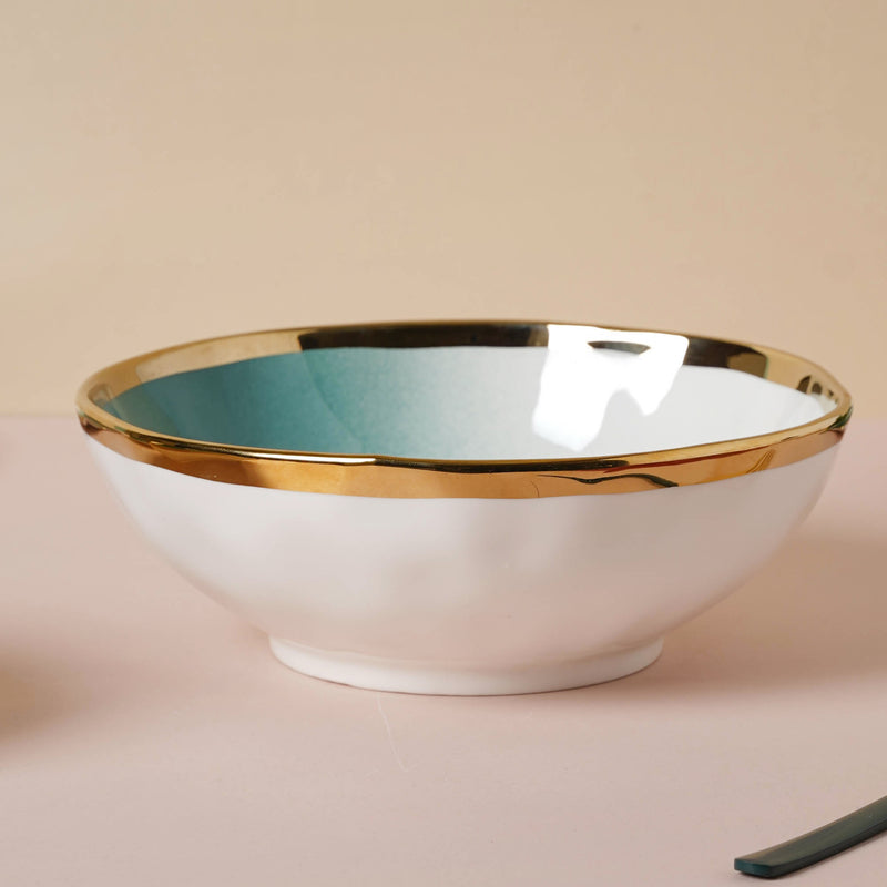 Green Ombre 21 Piece Dinner Set For 6