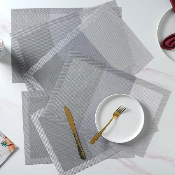 Grey Table Mat Set of 6