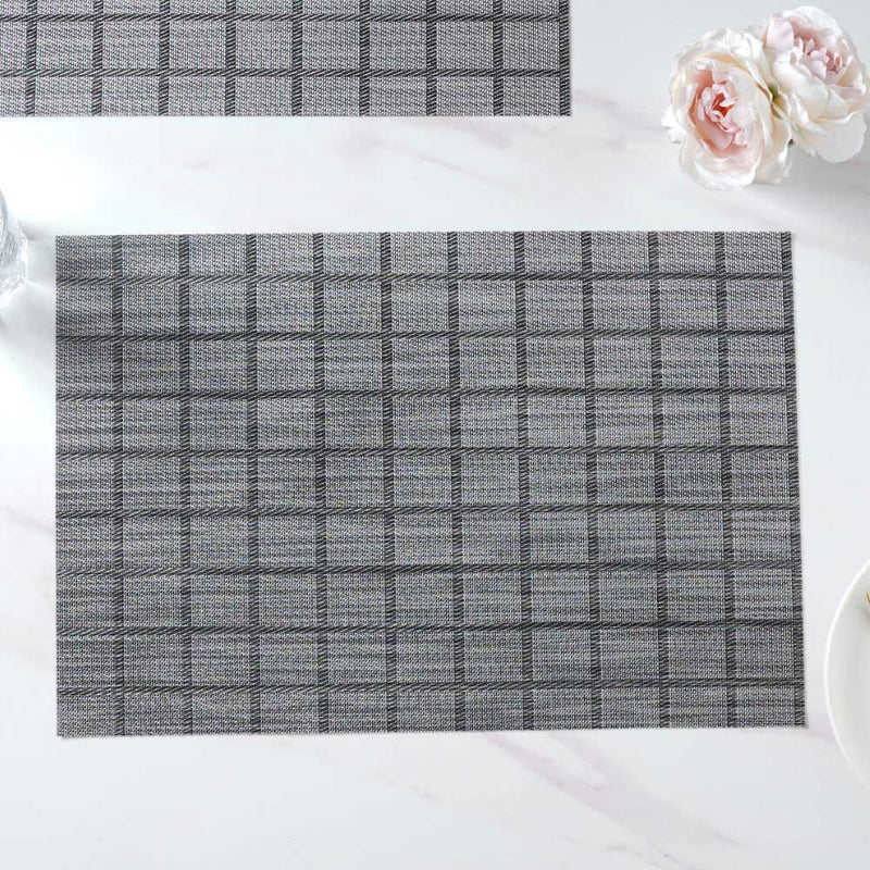 Black PVC Placemat Set of 6