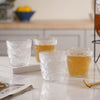 Contemporary Water Glass Set of 4 Small