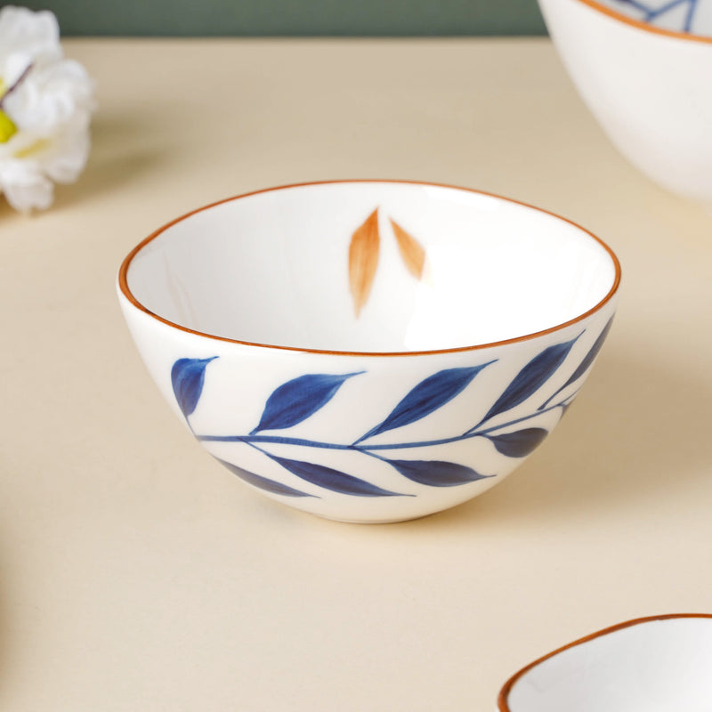Palm Leaf Bowls - Bowl, ceramic bowl, serving bowls, noodle bowl, salad bowls, bowl for snacks, large serving bowl | Bowls for dining table & home decor