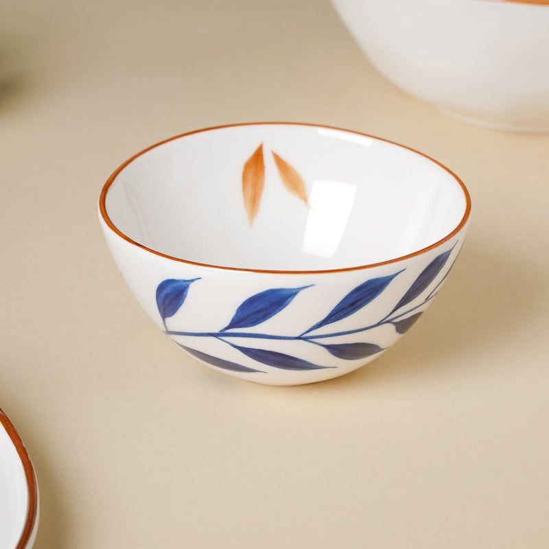Palm Leaf Bowls - Bowl, ceramic bowl, serving bowls, noodle bowl, salad bowls, bowl for snacks, large serving bowl | Bowls for dining table & home decor
