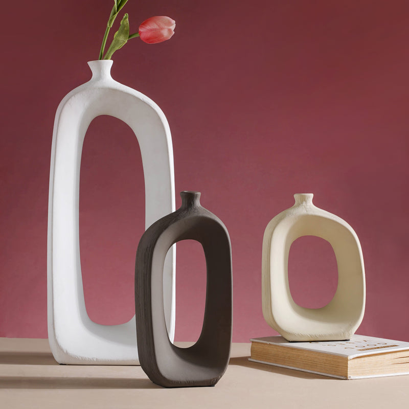 Hollow Vase - Flower vase for home decor, office and gifting | Home decoration items