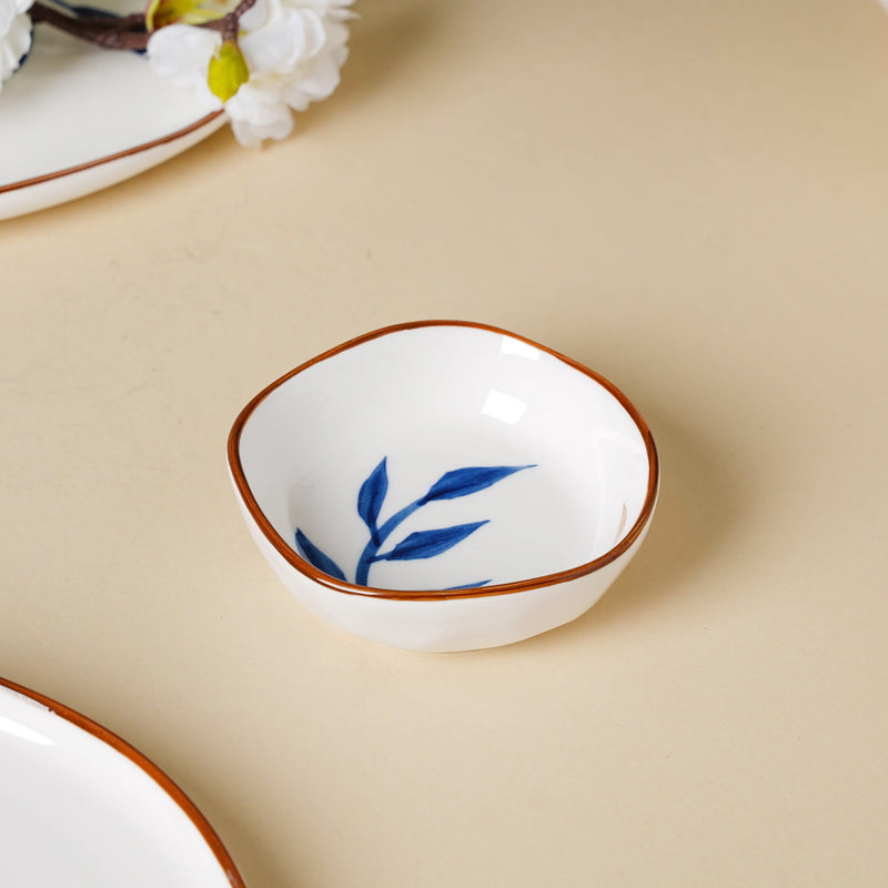 Palm Leaf Bowls - Bowl, ceramic bowl, serving bowls, noodle bowl, salad bowls, bowl for snacks, large serving bowl | Bowls for dining table & home decor