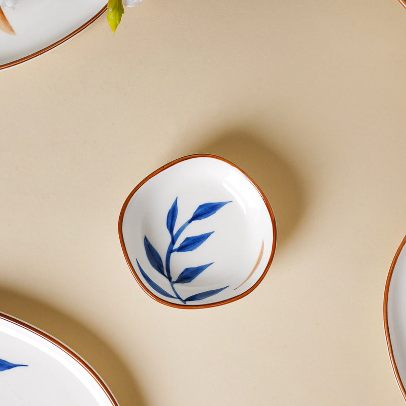 Palm Leaf Bowls - Bowl, ceramic bowl, serving bowls, noodle bowl, salad bowls, bowl for snacks, large serving bowl | Bowls for dining table & home decor