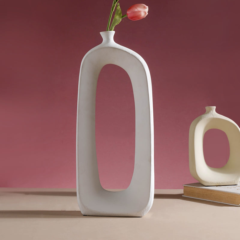 Hollow Vase Set Of 3 - Flower vase for home decor, office and gifting | Home decoration items