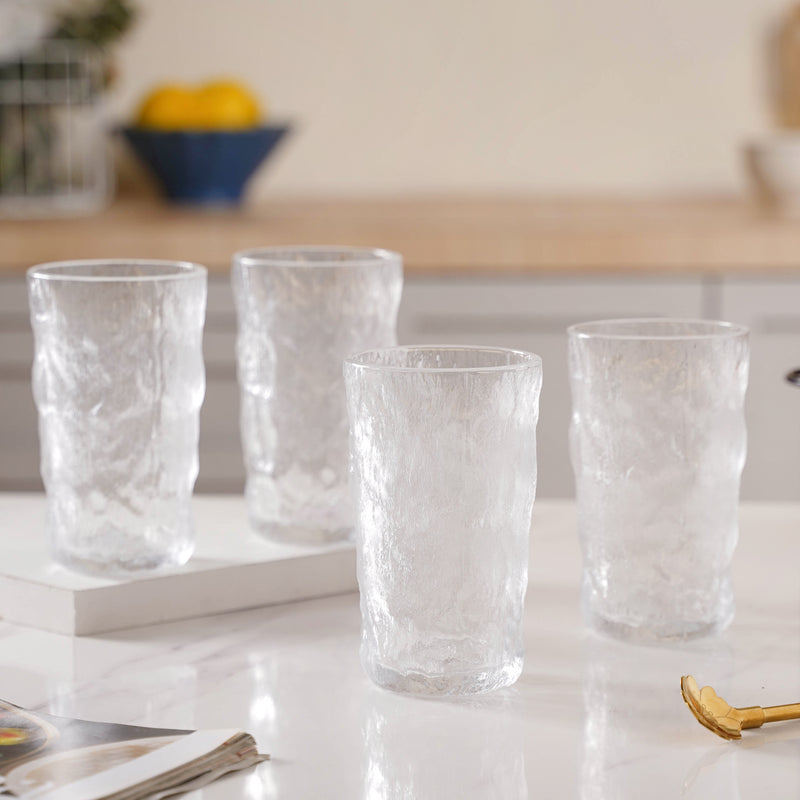 Contemporary Water Glass Set of 4