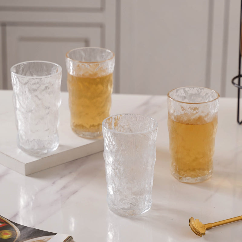 Contemporary Water Glass Set of 4