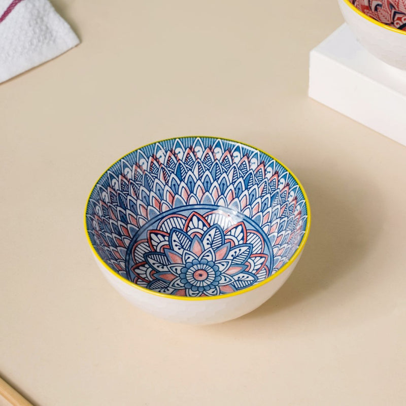 Bohemian Ramen Bowl Set of 2 - Bowl, soup bowl, ceramic bowl, snack bowls, curry bowl, popcorn bowls | Bowls for dining table & home decor