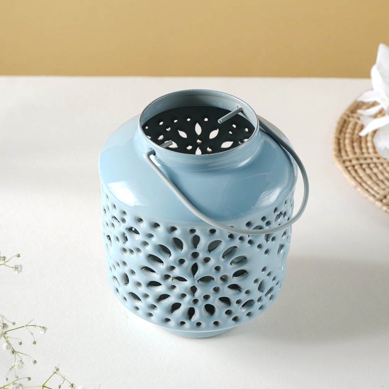 Metal Lantern-Blue