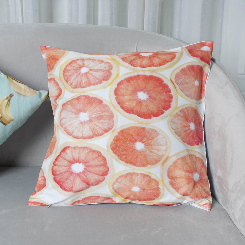 Cushion Cover Set of 5 with Fruit Prints